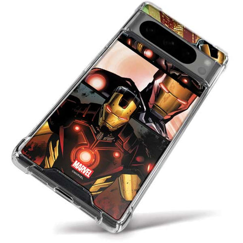Marvel Iron Man Three Panel Google Pixel 8 Pro Clear Case