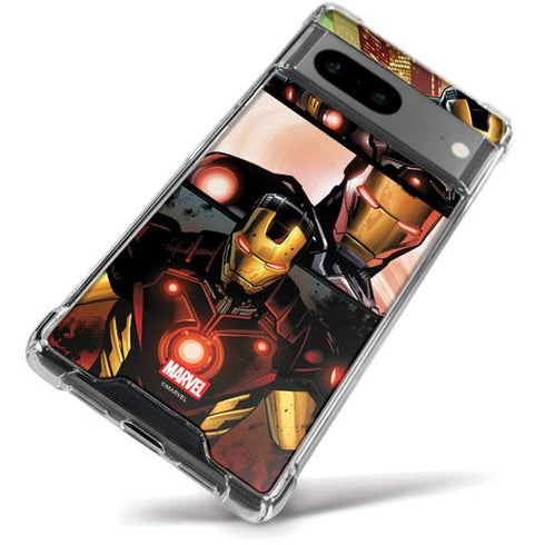 Marvel Iron Man Three Panel Google Pixel 8a Clear Case
