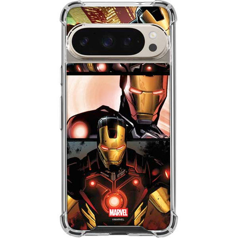 Marvel Iron Man Three Panel Google Pixel 9 Pro XL Clear Case