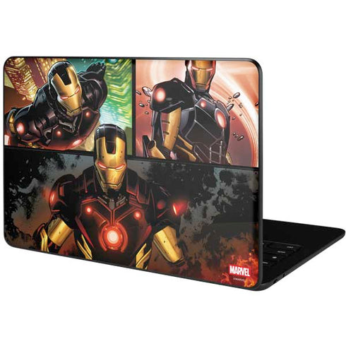 Marvel Iron Man Three Panel Google Pixelbook Go Skin
