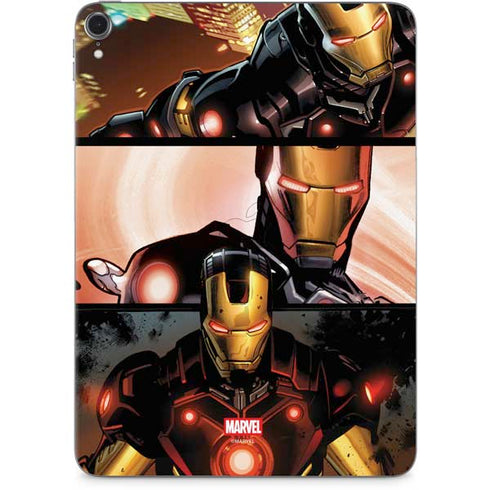 Marvel Iron Man Three Panel Apple iPad Pro Skin