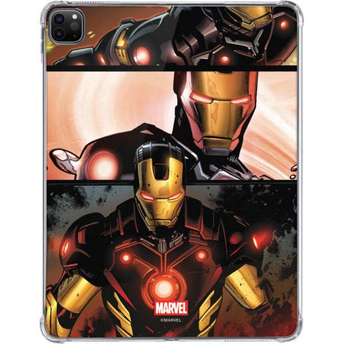 Marvel Iron Man Three Panel iPad Pro 11in (2024) Clear Case