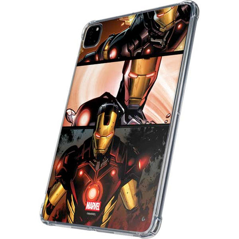 Marvel Iron Man Three Panel iPad Pro 11in (2024) Clear Case