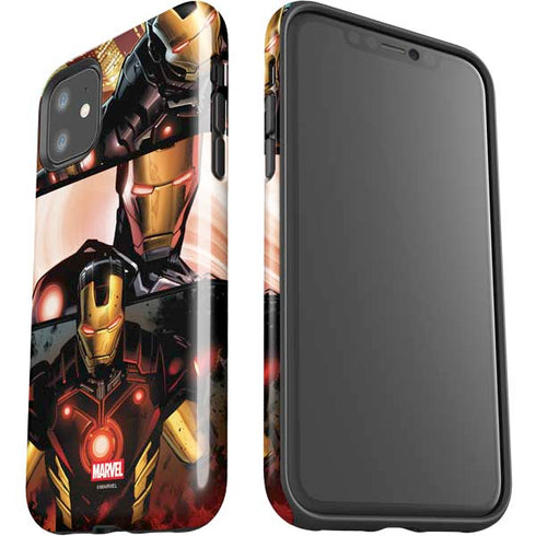Marvel Iron Man Three Panel iPhone 11 Impact Case