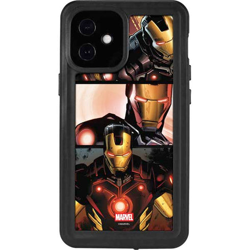 Marvel Iron Man Three Panel iPhone 12 Mini Waterproof Case