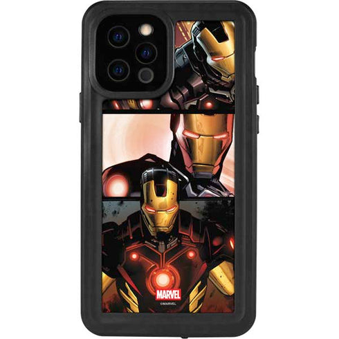 Marvel Iron Man Three Panel iPhone 12 Pro Waterproof Case