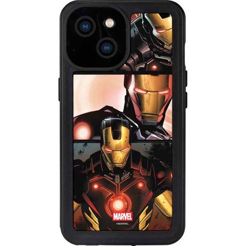 Marvel Iron Man Three Panel iPhone 13 Mini Waterproof Case