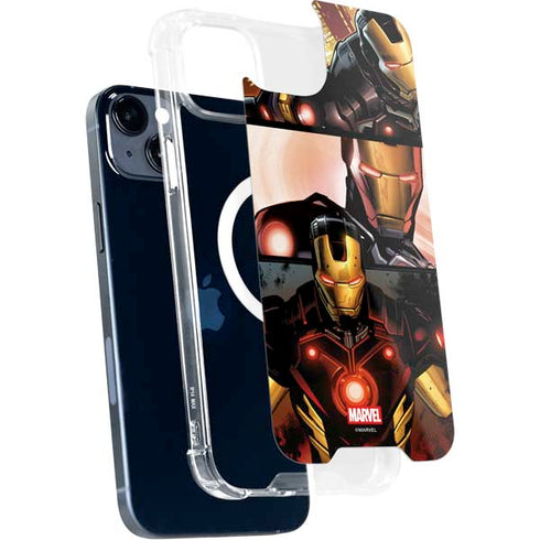 Marvel Iron Man Three Panel iPhone 14 MagSafe Case