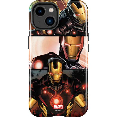 Marvel Iron Man Three Panel iPhone 14 Plus Impact Case