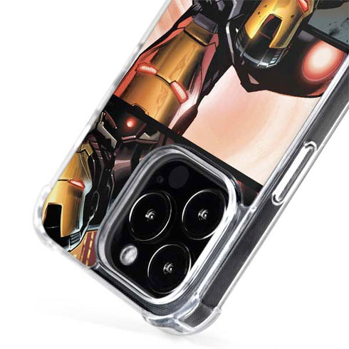 Marvel Iron Man Three Panel iPhone 14 Pro MagSafe Case