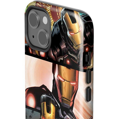 Marvel Iron Man Three Panel iPhone 15 Plus Impact Case