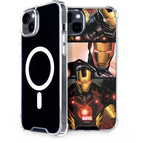 Marvel Iron Man Three Panel iPhone 15 Plus MagSafe Case