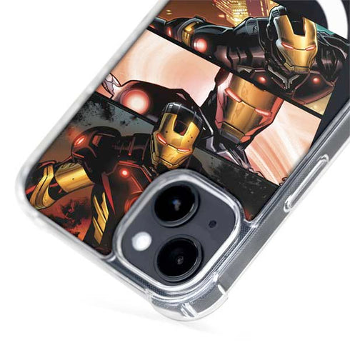 Marvel Iron Man Three Panel iPhone 15 Plus MagSafe Case
