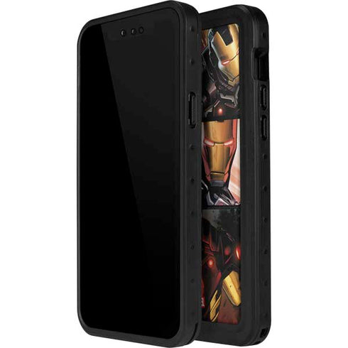 Marvel Iron Man Three Panel iPhone 15 Plus Waterproof Case