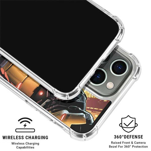 Marvel Iron Man Three Panel iPhone 15 Pro Clear Case