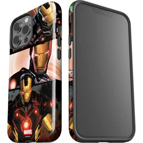 Marvel Iron Man Three Panel iPhone 15 Pro Max Impact Case