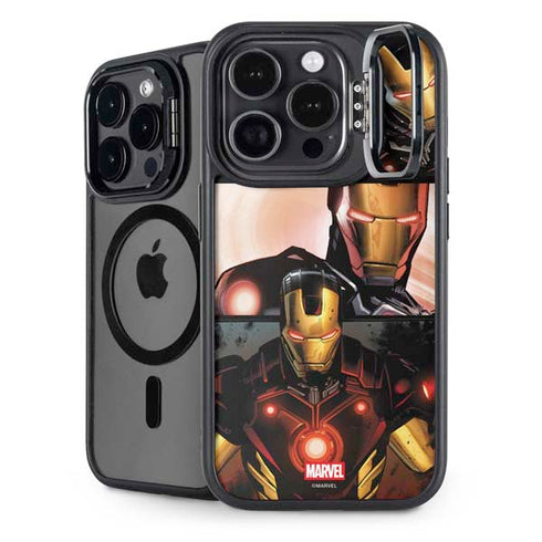 Marvel Iron Man Three Panel iPhone 15 Pro Max Kickstand Case