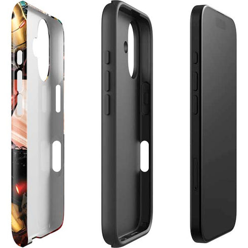 Marvel Iron Man Three Panel iPhone 16 Impact Case