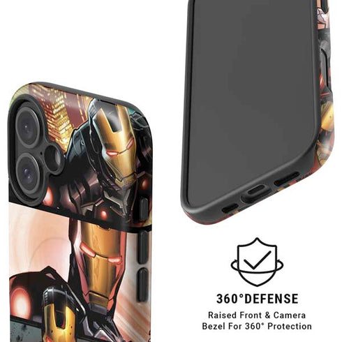 Marvel Iron Man Three Panel iPhone 16 Magsafe Impact Case