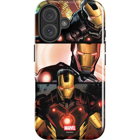 Marvel Iron Man Three Panel iPhone 16 Plus Impact Case