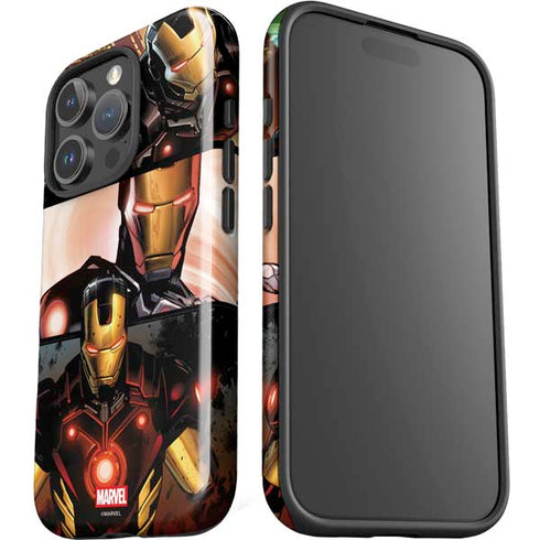 Marvel Iron Man Three Panel iPhone 16 Pro Impact Case