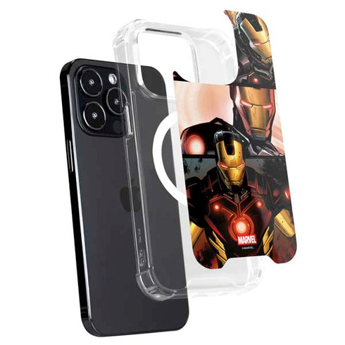 Marvel Iron Man Three Panel iPhone 16 Pro Max MagSafe Case