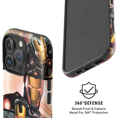 Marvel Iron Man Three Panel iPhone 16 Pro Max Magsafe Impact Case