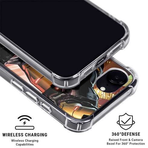 Marvel Iron Man Three Panel iPhone 16e MagSafe Case