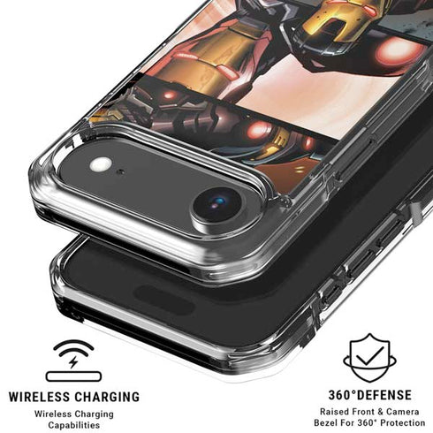 Marvel Iron Man Three Panel iPhone 17 Air Clear Case