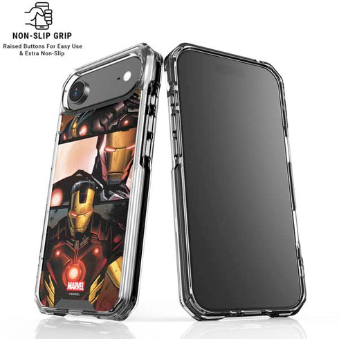 Marvel Iron Man Three Panel iPhone 17 Air Clear Case
