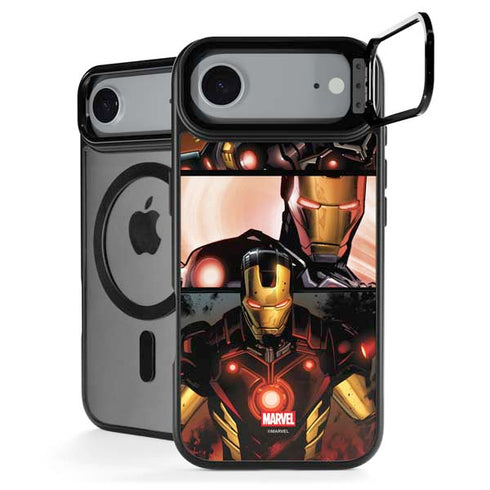 Marvel Iron Man Three Panel iPhone 17 Air Kickstand Case