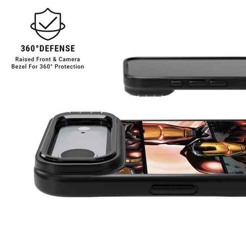 Marvel Iron Man Three Panel iPhone 17 Air Kickstand Case
