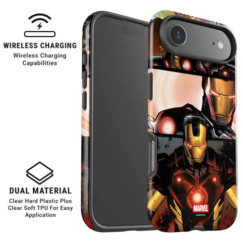Marvel Iron Man Three Panel iPhone 17 Air Magsafe Impact Case