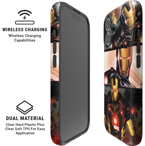 Marvel Iron Man Three Panel iPhone 17 Magsafe Impact Case