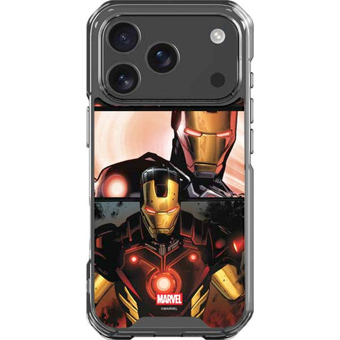 Marvel Iron Man Three Panel iPhone 17 Pro Clear Case
