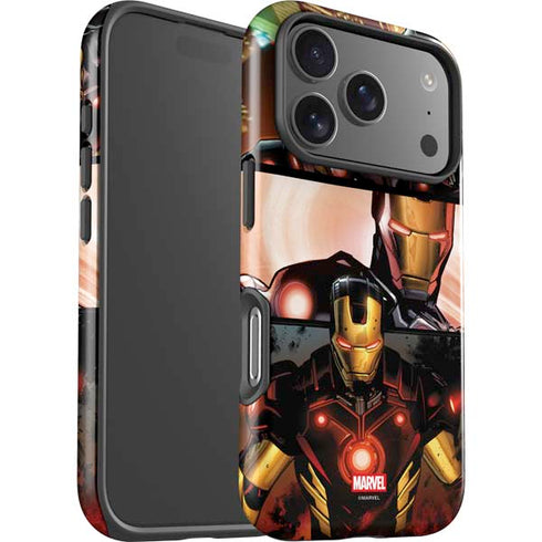 Marvel Iron Man Three Panel iPhone 17 Pro Impact Case