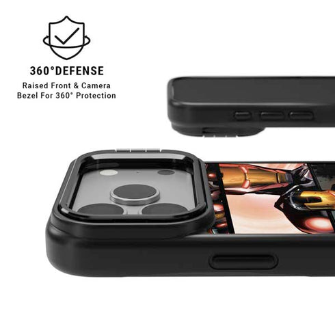 Marvel Iron Man Three Panel iPhone 17 Pro Kickstand Case
