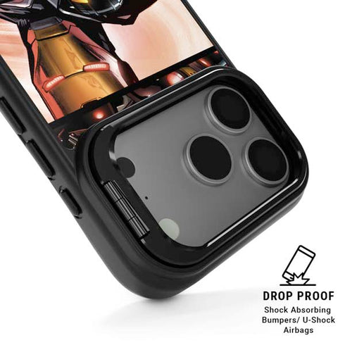 Marvel Iron Man Three Panel iPhone 17 Pro Kickstand Case