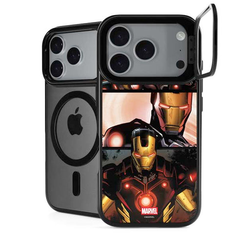 Marvel Iron Man Three Panel iPhone 18 Pro Kickstand Case