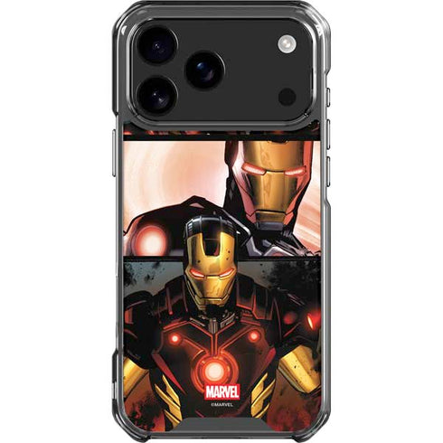 Marvel Iron Man Three Panel iPhone 18 Pro Max Clear Case