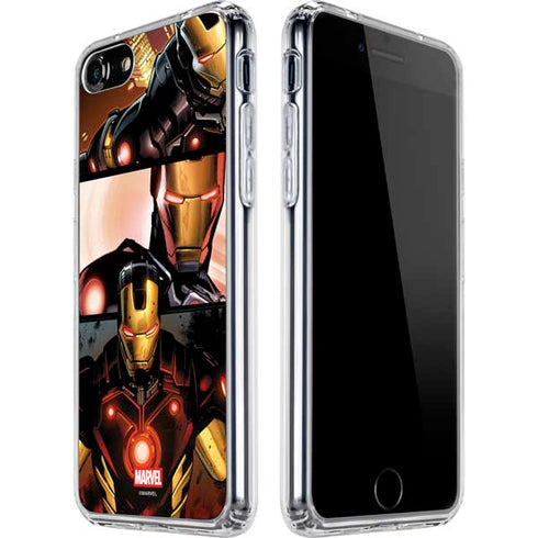 Marvel Iron Man Three Panel iPhone SE (2nd & 3rd Gen) Clear Case