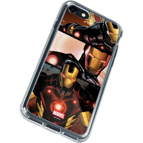 Marvel Iron Man Three Panel iPhone SE (2nd & 3rd Gen) Clear Case