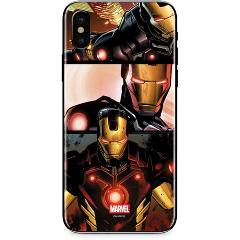 Marvel Iron Man Three Panel iPhone X Skin