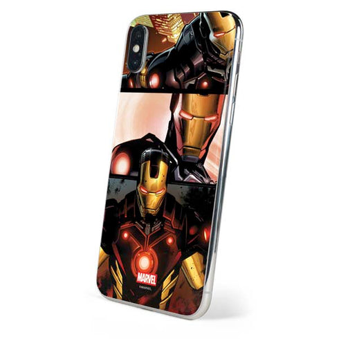 Marvel Iron Man Three Panel iPhone X Skin