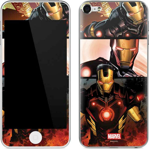 Marvel Iron Man Three Panel Apple iPod Skin