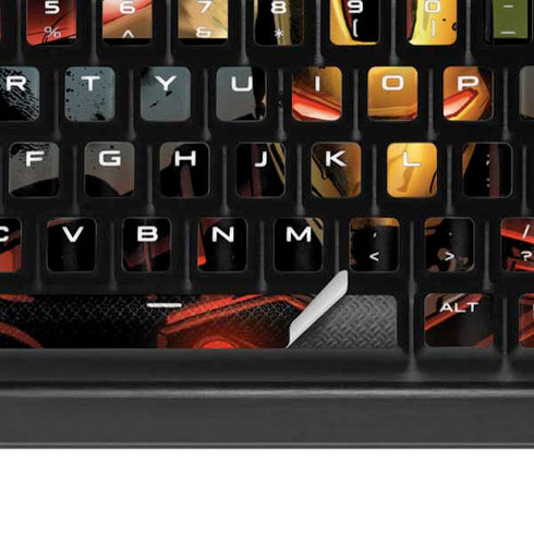Marvel Iron Man Three Panel K95 RGB PLATINUM Mechanical Gaming Keyboard Skin