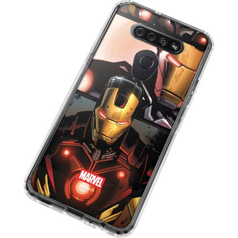 Marvel Iron Man Three Panel LG K51/Q51 Clear Case