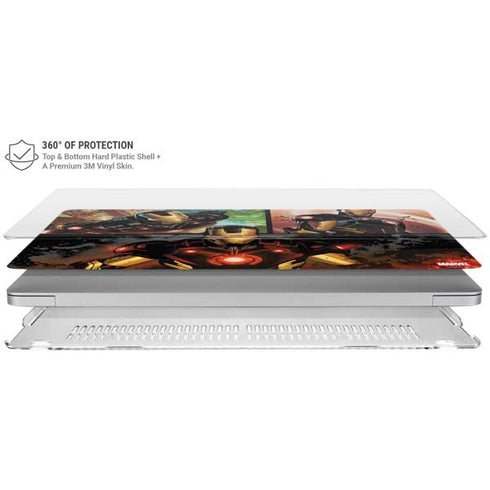 Marvel Iron Man Three Panel MacBook Air 15in (2023-2025) Case plus Skin