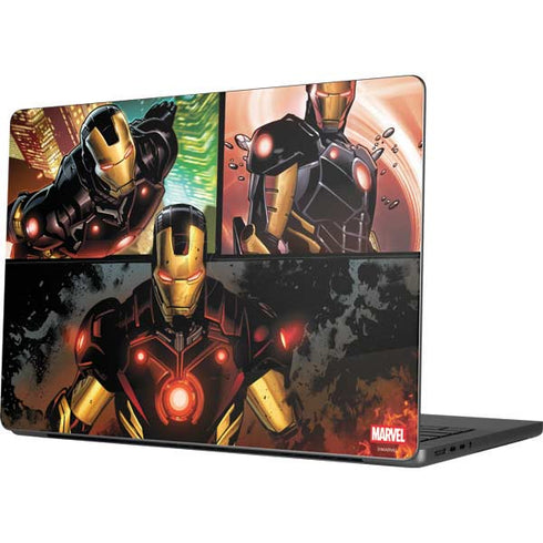 Marvel Iron Man Three Panel MacBook Pro 14in (2021-24) Skin