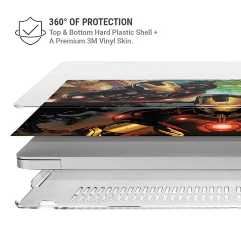 Marvel Iron Man Three Panel MacBook Cases